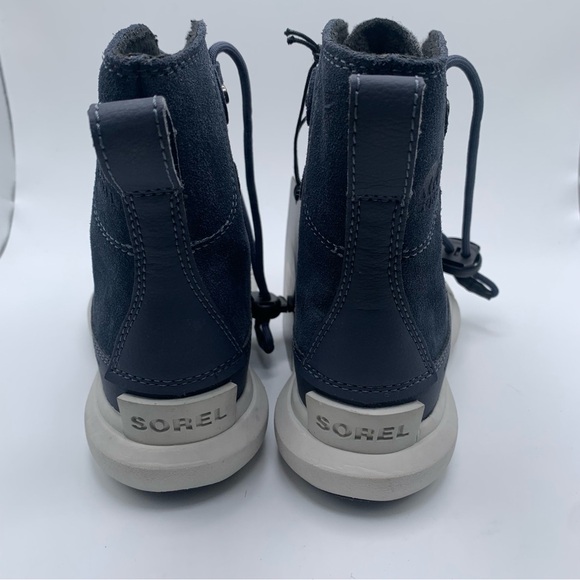 NWOB Sorel Kids Explorer Cozy toddler blue & grey snow boots size 9 NEW - Picture 4 of 9